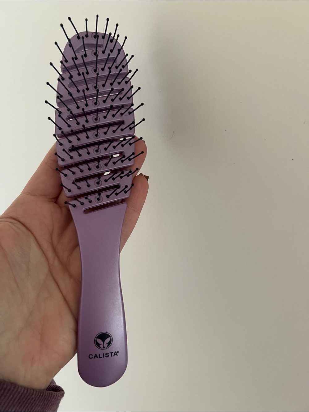 Calista Purple Detangling Hair Brush - Gentle Wet/Dry Brush - Picture 5 of 6